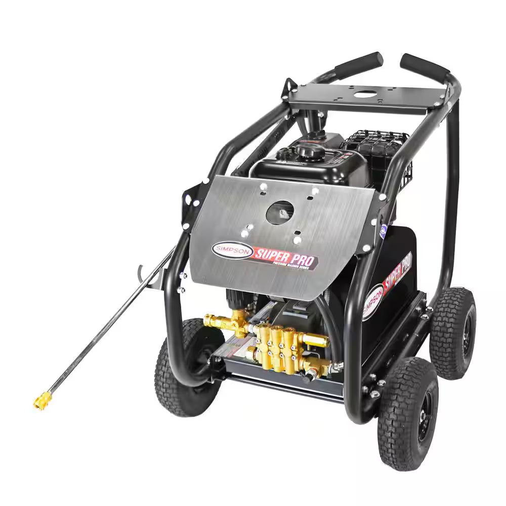 4400 PSI 4.0 GPM Gas Pressure Washer with AAA Triplex Pump and Roll Cage, Heavy-Duty Cold Water Commercial Power Washer