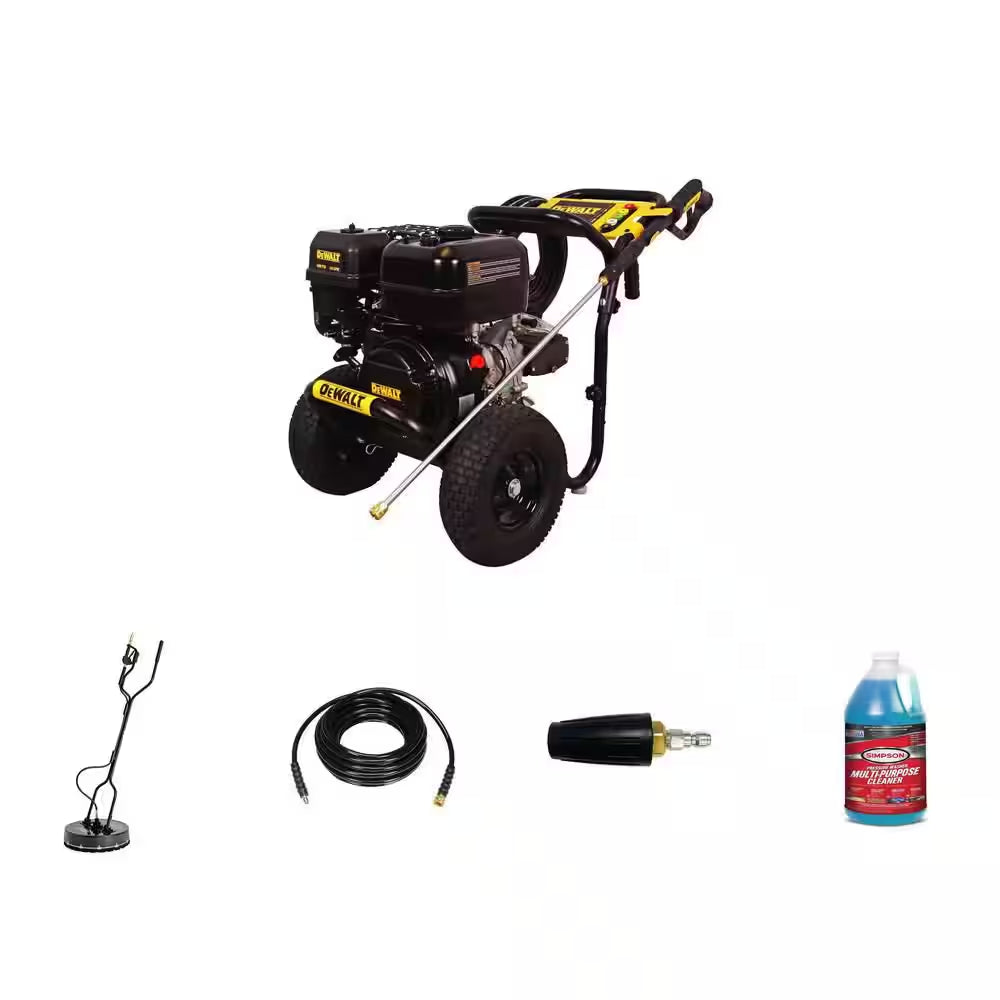 4400 PSI Gas Pressure Washer, 20 In. Surface Cleaner, 3/8 In. X 50 Ft. Hose, Turbo Nozzle and 1 Gal. Cleaner Combo