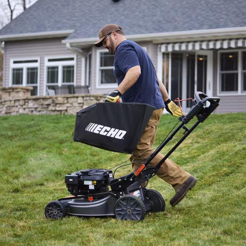 21 In. 190 Cc Gas 3-In-1 RWD Self-Propelled Lawn Mower, 21.2 Cc Gas String Trimmer with Speed-Feed Bump Head Combo Kit