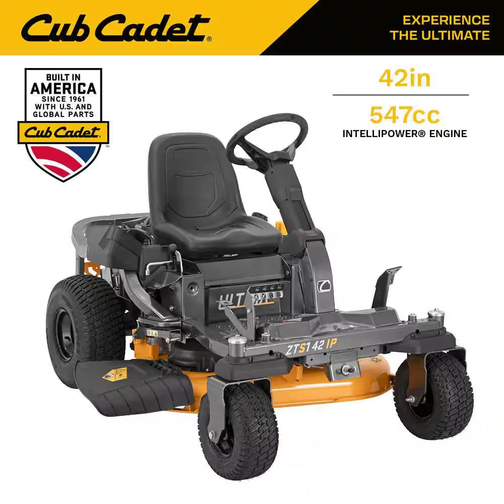 Ultima ZTS1 42 In. 547 Cc Intellipower Engine Dual Hydro Drive Gas Zero Turn Riding Lawn Mower W/Steering Wheel Control