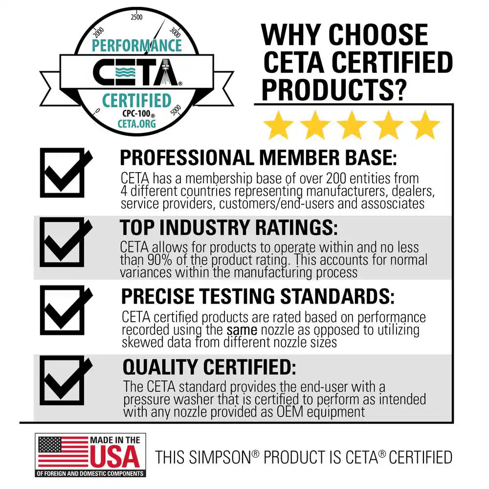 4400 PSI 4.0 GPM Gas Pressure Washer with AAA Triplex Pump and Roll Cage, Heavy-Duty Cold Water Commercial Power Washer