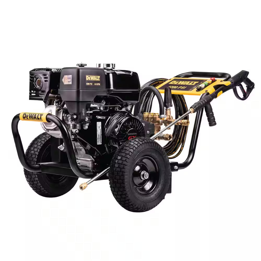 4200 PSI 4.0 GPM Belt Drive Gas Pressure Washer, Honda GX390 Engine, Commercial Cold Water Power Cleaner