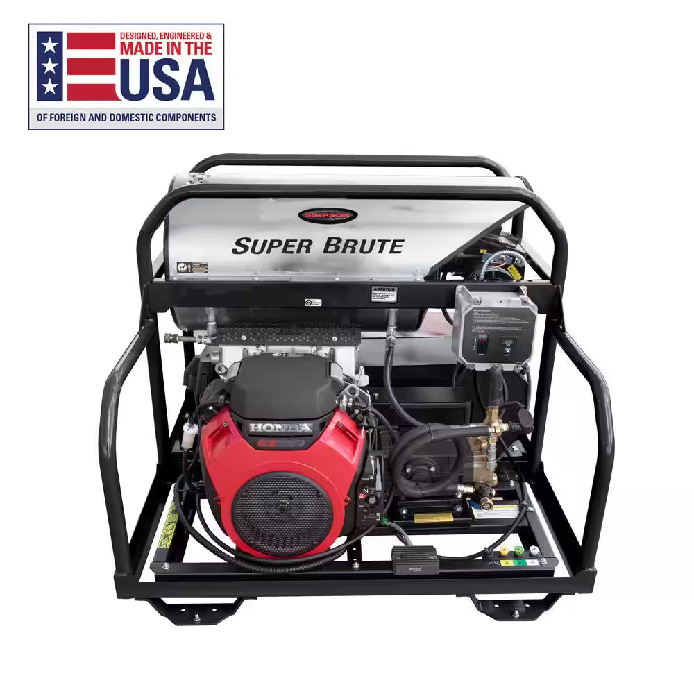 3500 PSI 5.5 GPM Hot Water Belt Drive Gas Pressure Washer, Honda Engine, Heavy-Duty Commercial Power Washer