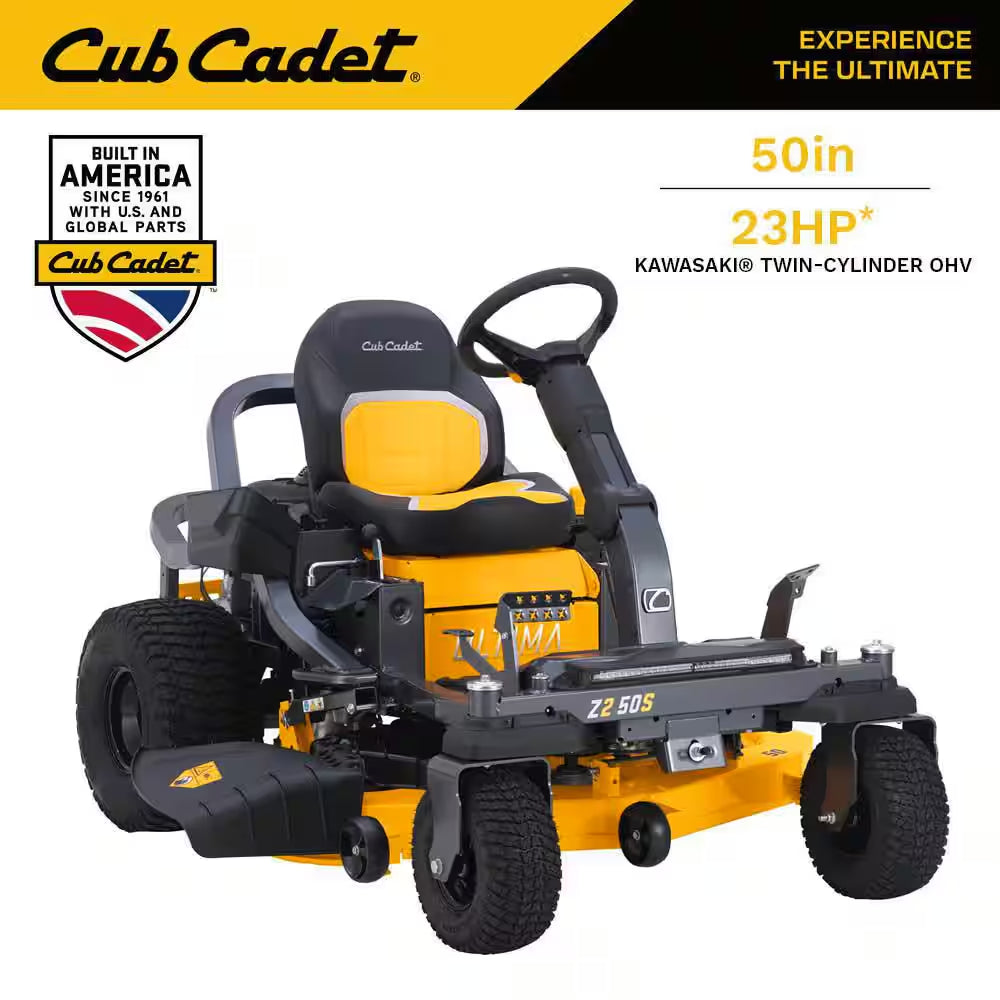 Ultima Z2 50S In. Fab Deck 23HP V-Twin Kawasaki FR Series Engine Gas Zero Turn Riding Mower W/Steering Wheel Control