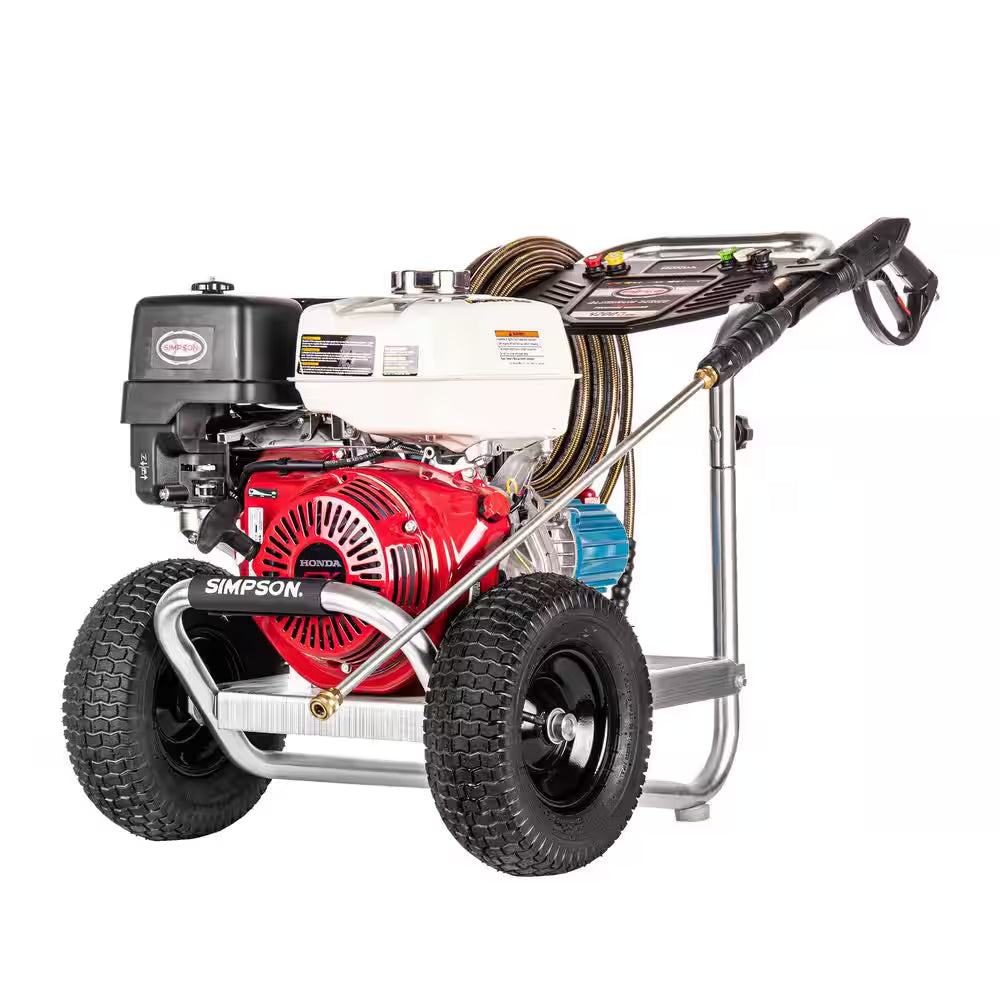 4200 PSI 4.0 GPM Gas Pressure Washer, Honda GX390 Engine, Aluminum Frame, Commercial Cold Water Power Cleaner