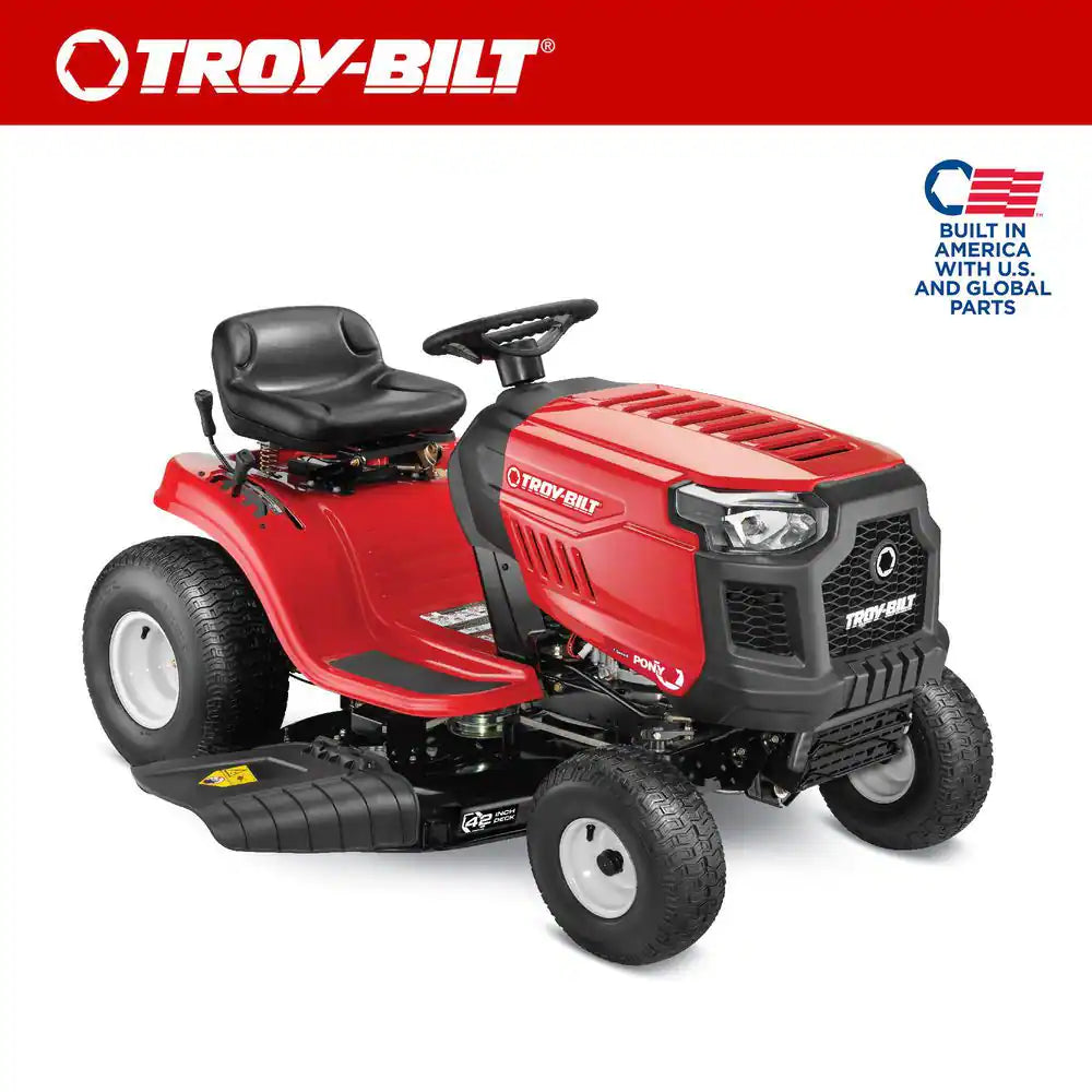 Pony 42 In. 547Cc Engine 7-Speed Manual Drive Gas Front Engine Riding Lawn Mower