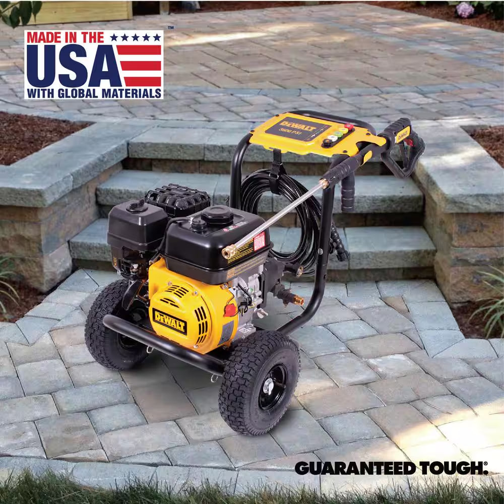 3500 PSI 2.5 GPM Gas Pressure Washer with Surface Cleaner, Heavy-Duty Commercial Cold Water Power Washer