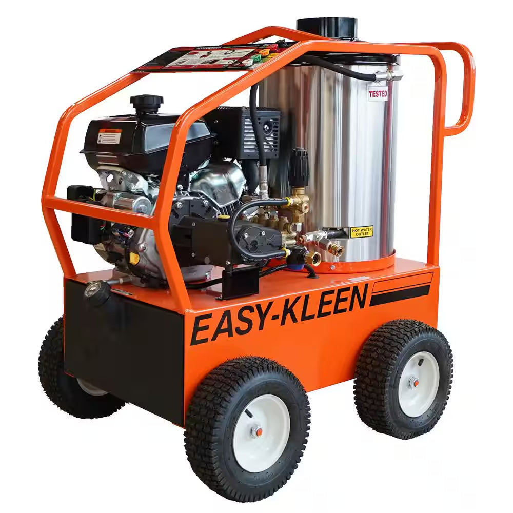 Commercial 4000 PSI 3.5 GPM Gas Driven Hot Water Pressure Washer 110/120V