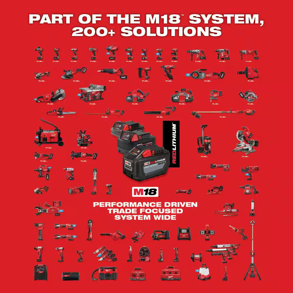 M18 FUEL Brushless Cordless 21 In. Walk behind Dual Battery Self-Propelled Mower W/(2) 12Ah Batteries & Safety Glasses