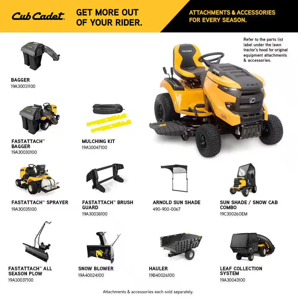 XT1 Enduro LT 46 In. 23 HP V-Twin Kohler 7000 Series Engine Hydrostatic Drive Gas Riding Lawn Tractor