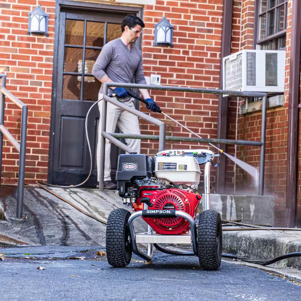 4200 PSI 4.0 GPM Gas Pressure Washer, Honda GX390 Engine, Aluminum Frame, Commercial Cold Water Power Cleaner