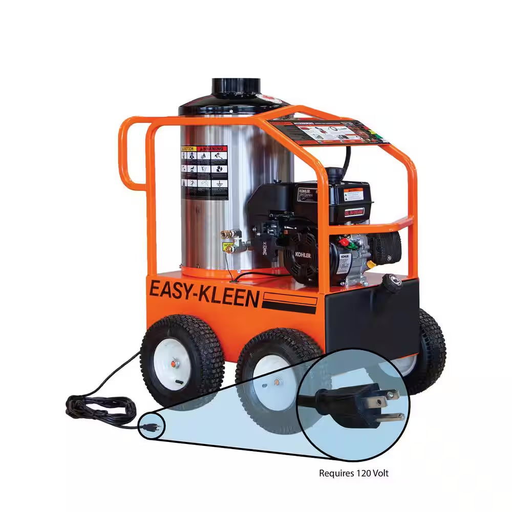 Commercial 2700 PSI 3 GPM Gasoline Driven Hot Water Pressure Washer
