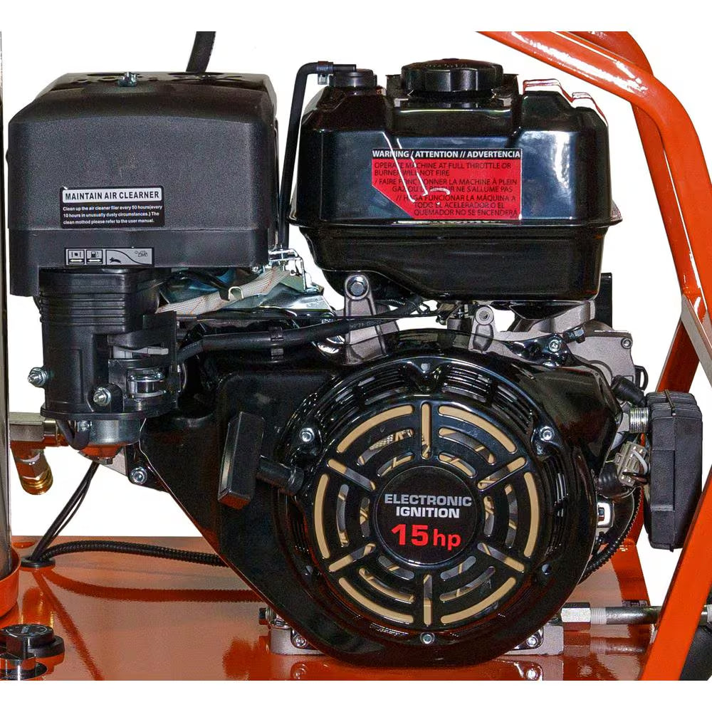 Commercial 4000 PSI 3.5 GPM Gas Driven Hot Water Pressure Washer 110/120V