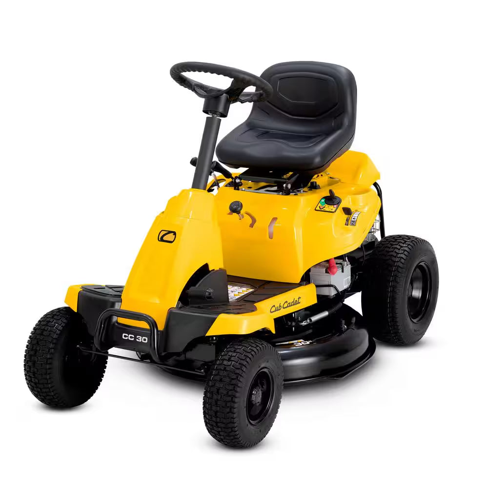 30 In. 10.5 HP Briggs and Stratton Engine 6-Speed Manual Drive Gas Rear Engine Riding Mower with Mulch Kit Included