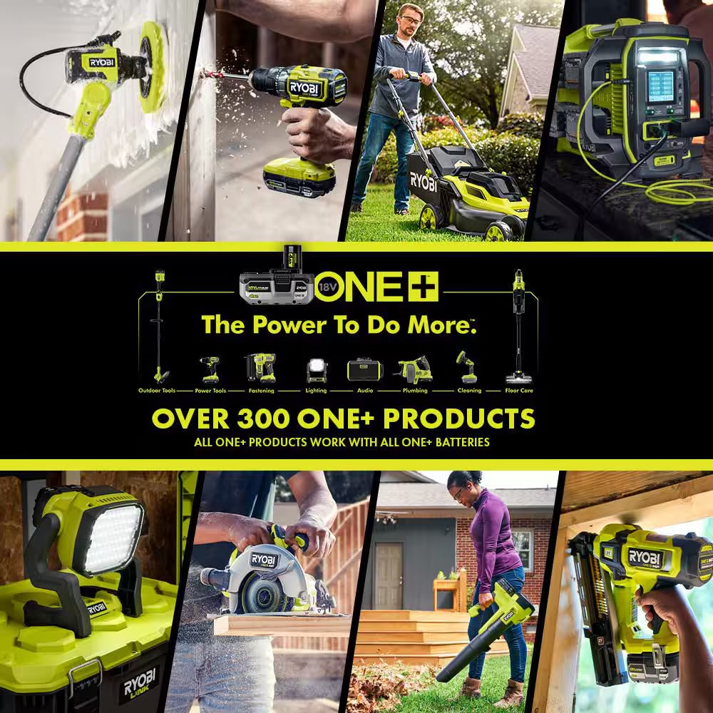 ONE+ HP 18V Brushless 20" Cordless Walk behind Self-Propelled Mower, Blower & String Trimmer W/ (3) Batteries & Chargers