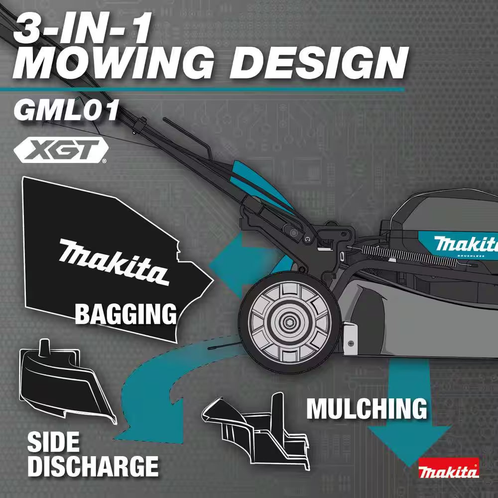 40V Max XGT Brushless 21 In. Walk behind Self-Propelled Mower Kit (8.0Ah) with XGT Brushless String Trimmer Kit (4.0 Ah)