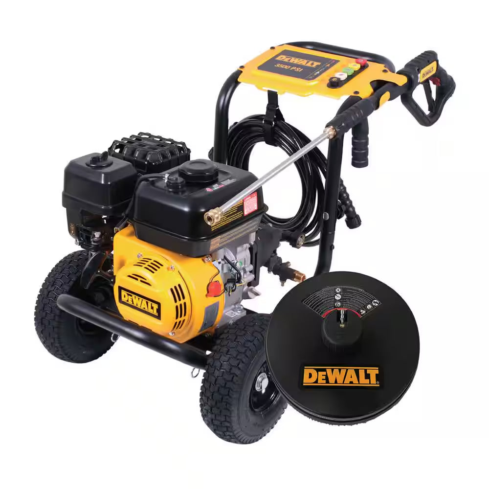 3500 PSI 2.5 GPM Gas Pressure Washer with Surface Cleaner, Heavy-Duty Commercial Cold Water Power Washer