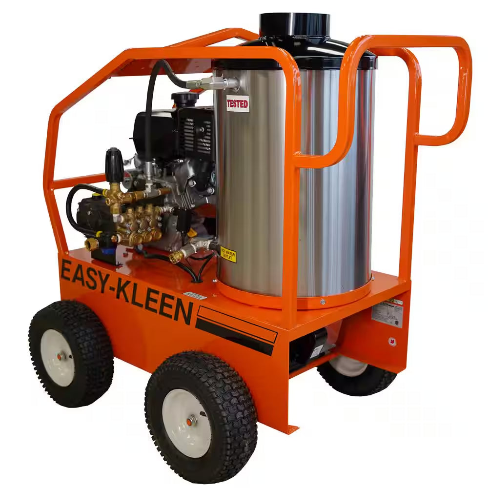 Commercial 4000 PSI 3.5 GPM Gas Driven Hot Water Pressure Washer 110/120V