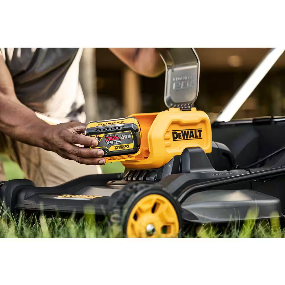 FLEXVOLT 1X60V MAX 21 In. Cordless Battery Powered Self Propelled Lawn Mower Kit with (2) 4.0 Ah Batteries and Chargers