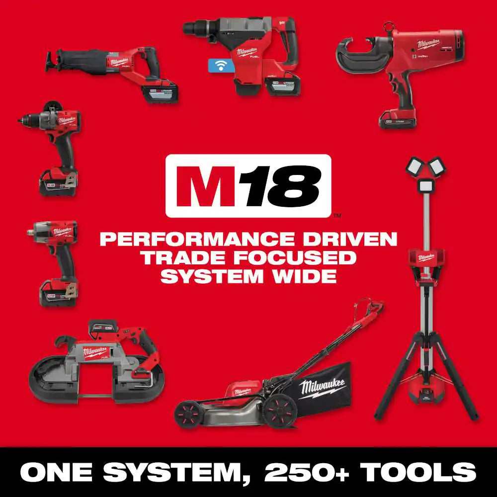 M18 FUEL Brushless Cordless 21 In. Walk behind Self-Propelled Mower with (2) 12Ah Battery, Charger & Dual Battery Blower