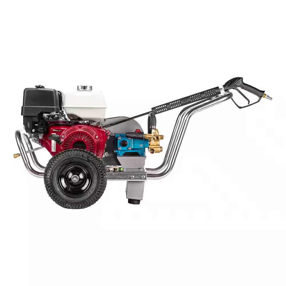 4200 PSI 4.0 GPM Gas Pressure Washer, Honda GX390 Engine, CAT Pump, Commercial Cold Water Power Washer