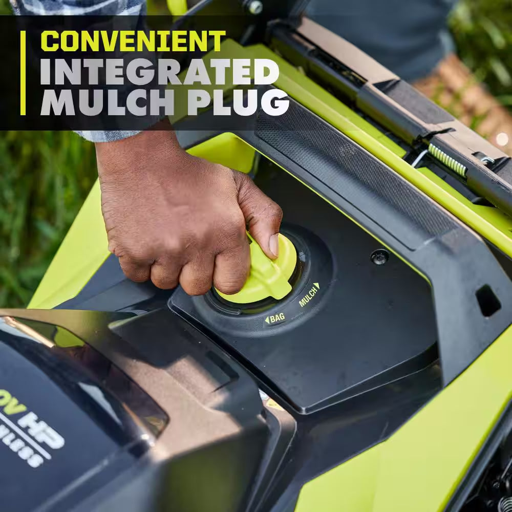 40V HP Brushless 21 In. Cordless Multi-Blade Self-Propelled Mower W/ Lawn Striper Kit & (2) 6.0Ah Batteries and Charger