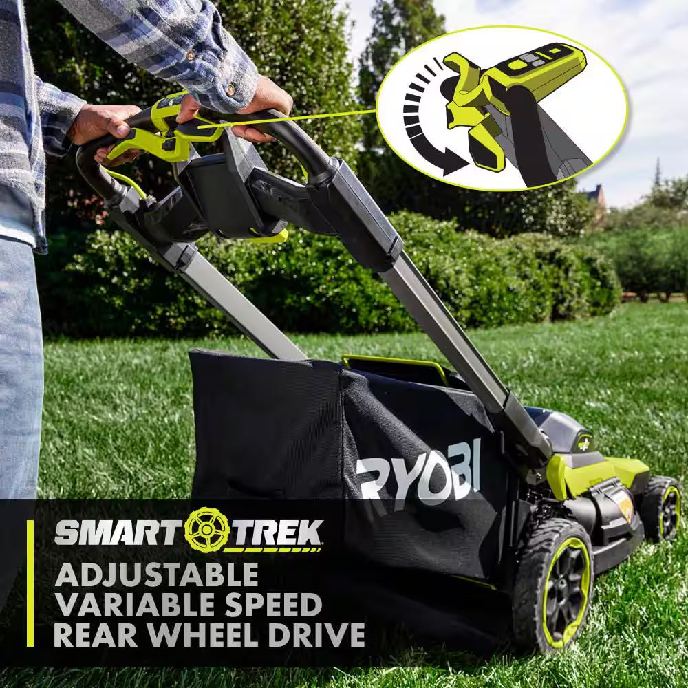 40V HP Brushless 21" Cordless Walk behind Multi-Blade Self-Propelled Mower W/ UV Resistant Cover, Batteries, & Charger