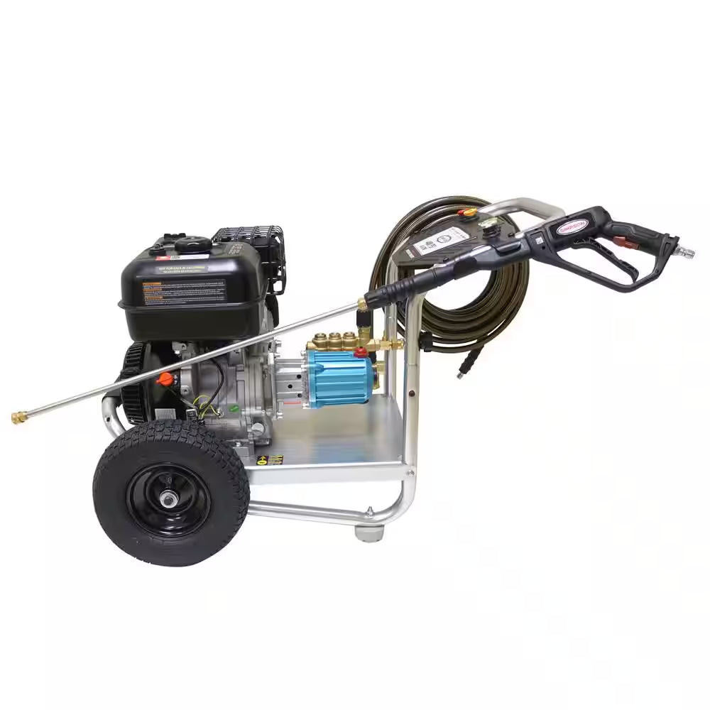 4400 PSI 4.0 GPM Gas Pressure Washer, CAT Pump, Aluminum Frame, Heavy-Duty Commercial Cold Water Power Washer