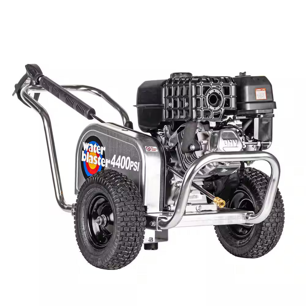 4400 PSI 4.0 GPM Belt Drive Gas Pressure Washer, CRX420 Engine, Aluminum Frame, Heavy-Duty Commercial Cold Water