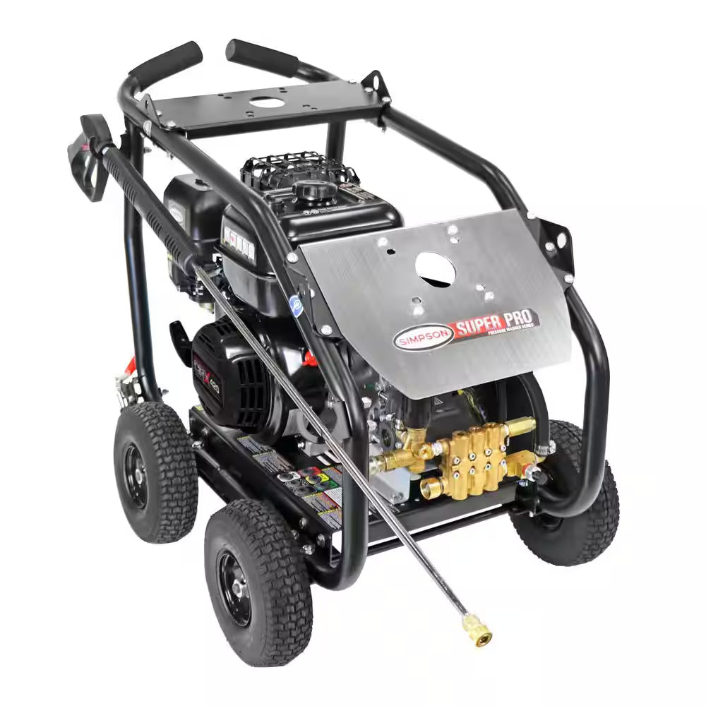 4400 PSI 4.0 GPM Gas Pressure Washer with AAA Triplex Pump and Roll Cage, Heavy-Duty Cold Water Commercial Power Washer