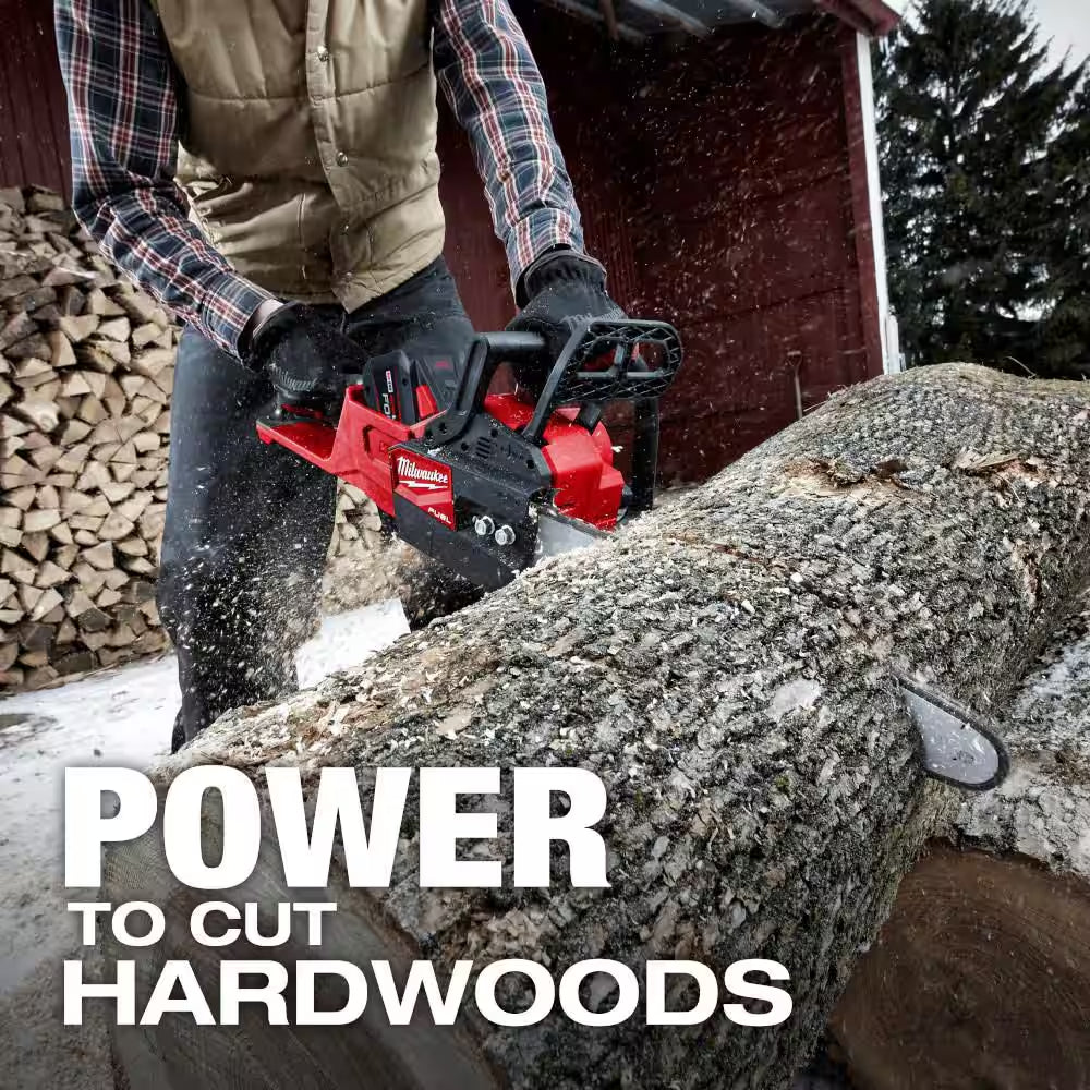 M18 FUEL Brushless Cordless 21 In. Dual Battery Self-Propelled Lawn Mower W/ 16" Chainsaw, (3) 12Ah Batteries