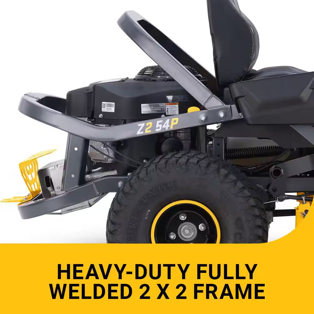 Ultima Z2 54In. Fabricated Deck 23HP V-Twin Kawasaki FR Series Engine Dual Hydro Drive Gas Zero Turn Riding Lawn Mower