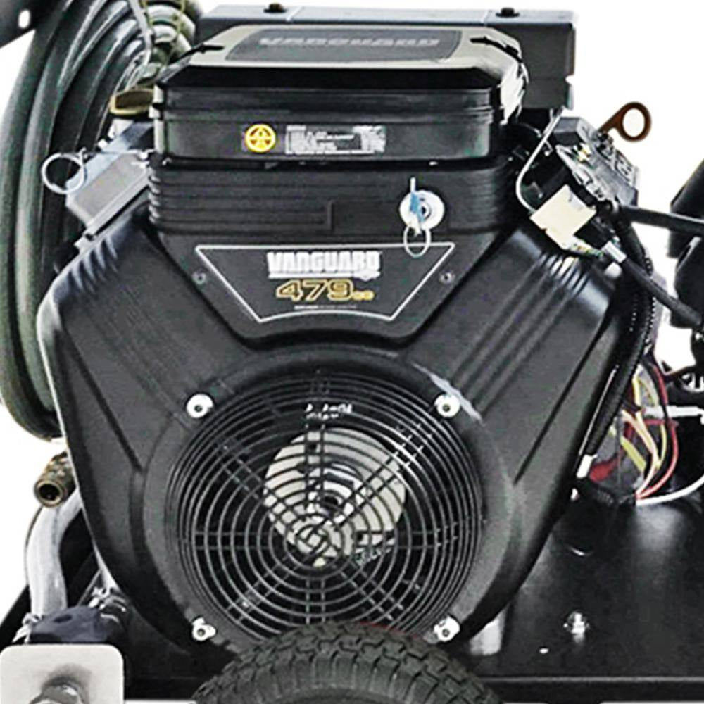 4000 PSI 4.0 GPM Hot Water Gear Drive Gas Pressure Washer with E-Start Vanguard Engine, Commercial Power Washer