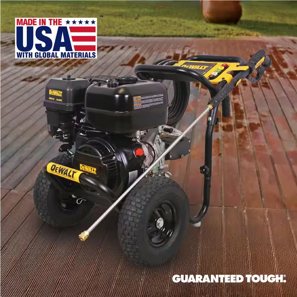 4400 PSI 4.0 GPM Gas Pressure Washer with 420Cc Engine, Triplex Pump, Commercial Cold Water Power Washer