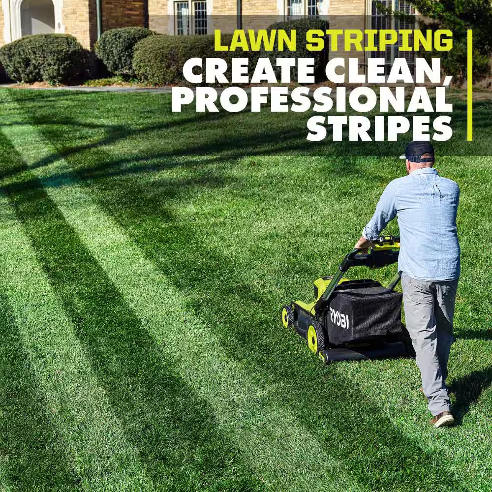 40V HP Brushless 21 In. Cordless Self-Propelled Lawn Mower with Lawn Striper Kit and (2) 6. 0Ah Batteries and Charger