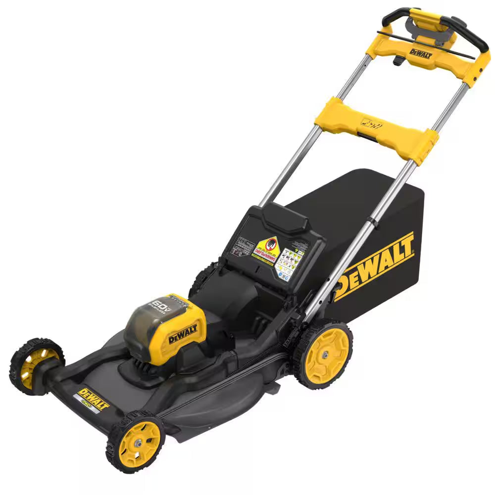 FLEXVOLT 1 X 60V MAX 21 In. Cordless Battery Powered Self Propelled Lawn Mower, Trimmer and Blower W/ (2) 4Ah Batteries