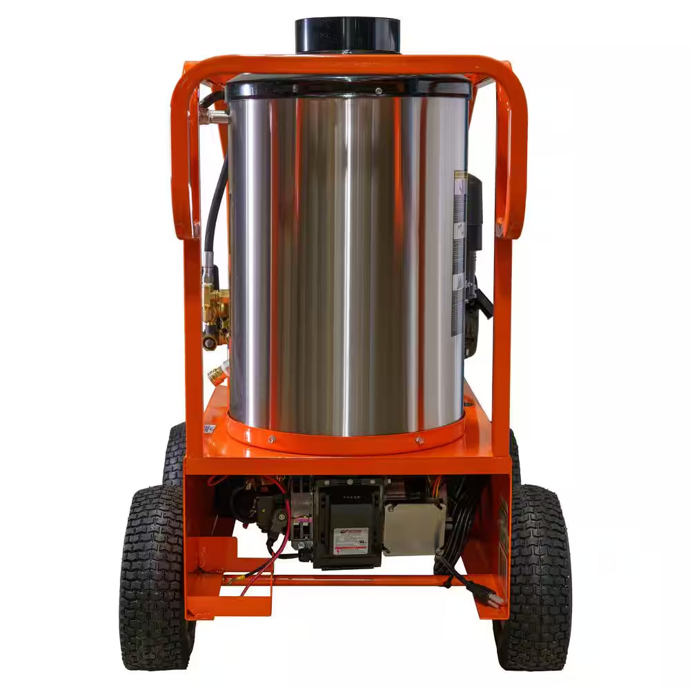 Commercial 4000 PSI 3.5 GPM Gas Driven Hot Water Pressure Washer 110/120V