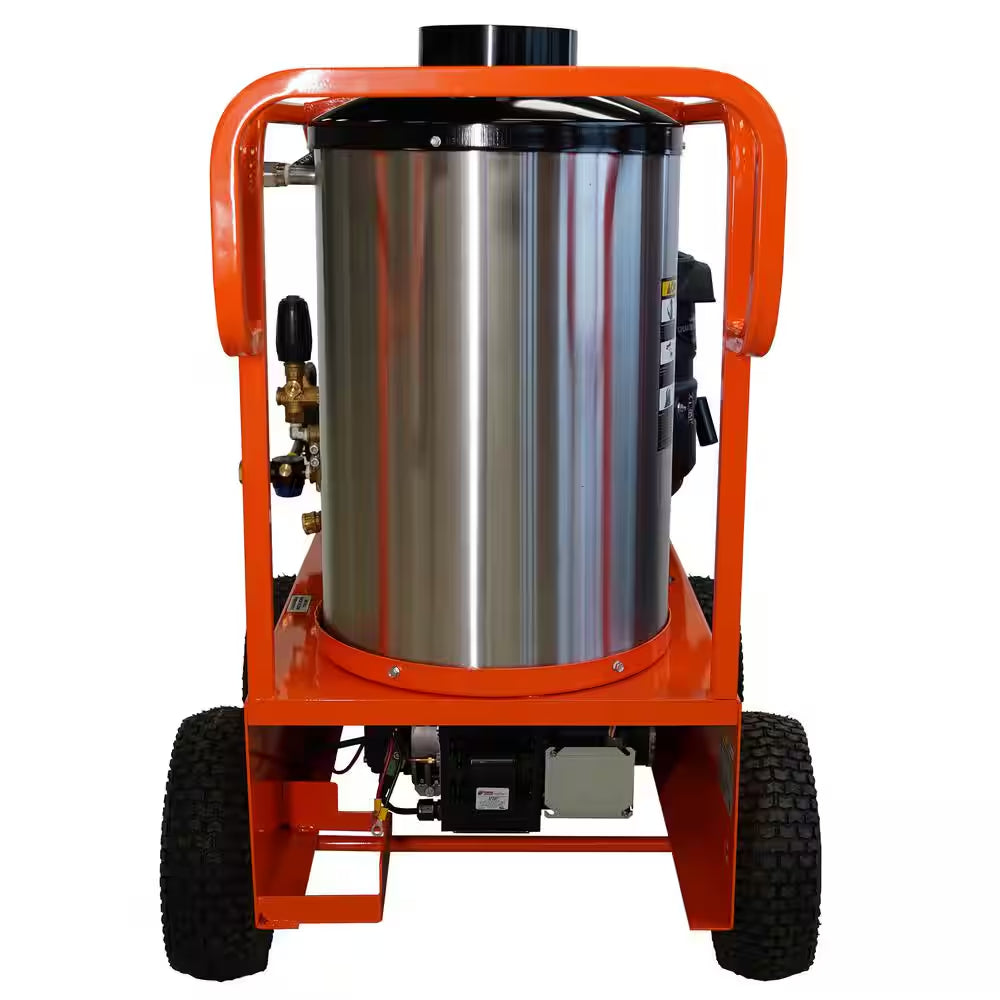 Commercial 4000 PSI 3.5 GPM 12-Volt Kohler Gas Driven Hot Water Pressure Washer