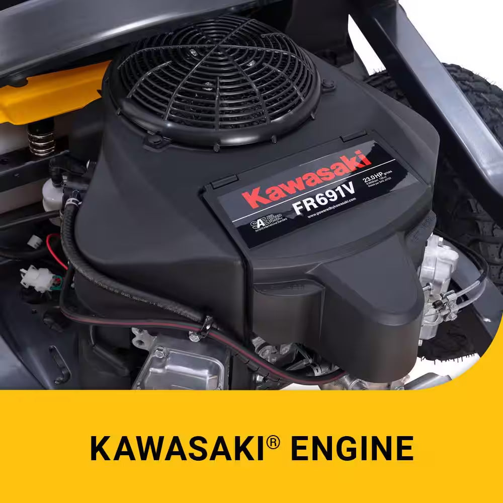 Ultima Z2 54In. Fabricated Deck 23HP V-Twin Kawasaki FR Series Engine Dual Hydro Drive Gas Zero Turn Riding Lawn Mower