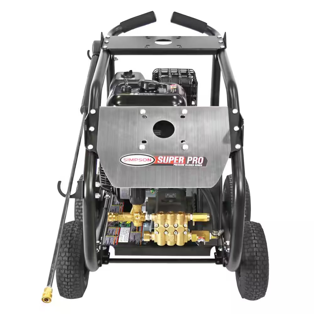 4400 PSI 4.0 GPM Gas Pressure Washer with AAA Triplex Pump and Roll Cage, Heavy-Duty Cold Water Commercial Power Washer