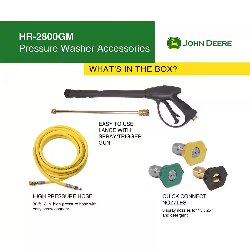 2800 PSI 2.7 GPM Gas Cold Water Pressure Washer