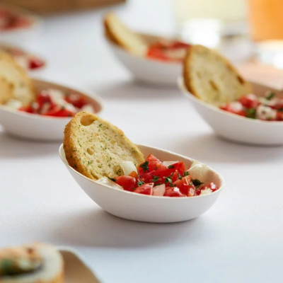 Mini egg canape dish