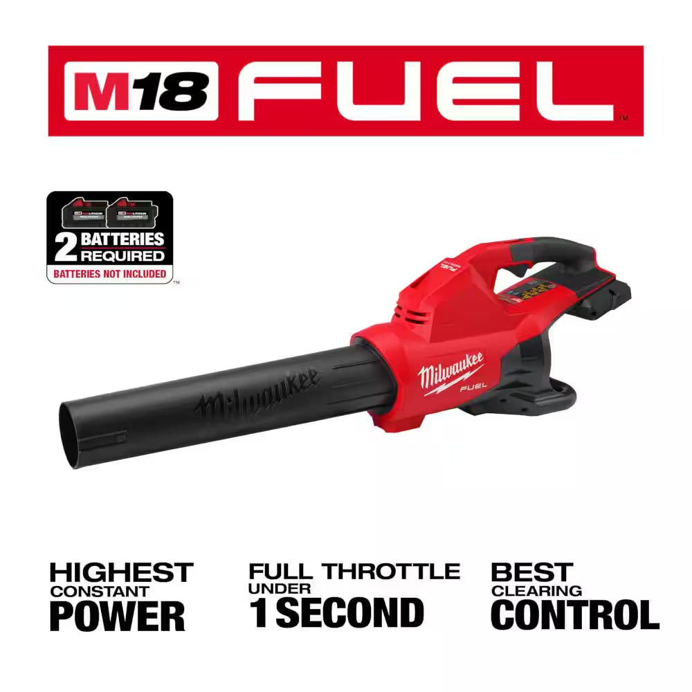 M18 FUEL 21 in Dual Battery Self-Propelled Mower W Blower, String Trimmer, Top Handle Chainsaw, (2) Batteries, Charger