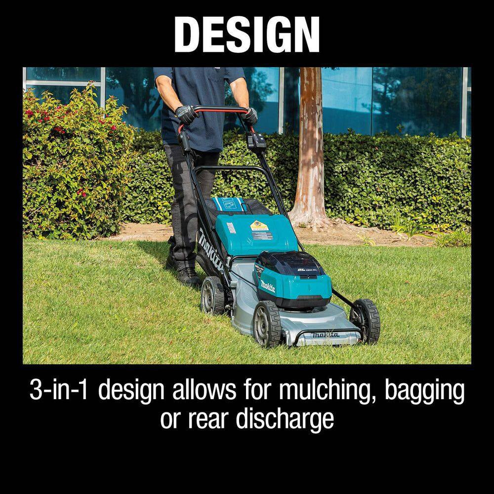 21 In. 18V X2 (36V) LXT Brushless Walk behind Self-Propelled Lawn Mower Kit (5.0Ah) with 18V X2 (36V) LXT Blower