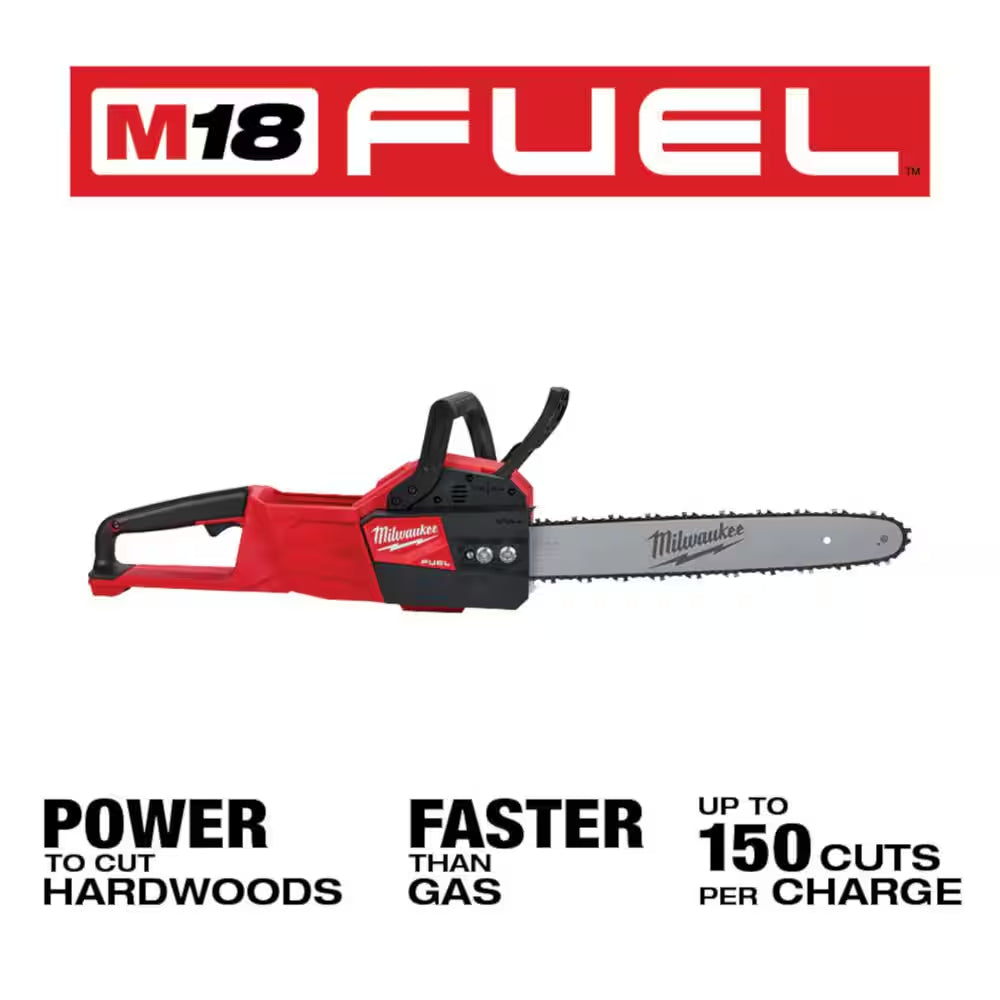 M18 FUEL Brushless 21 In. Self-Propelled Mower W/ String Trimmer, Blower, Hedger, Chainsaw, (2) 12Ah Batteries, Charger