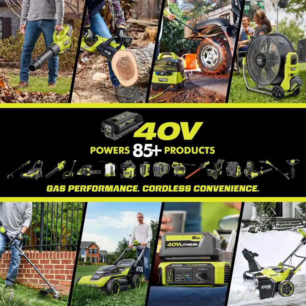 40V HP Brushless Whisper Series 21" Walk behind Self-Propelled All Wheel Drive Mower & Trimmer W/ 3 Batteries & Chargers