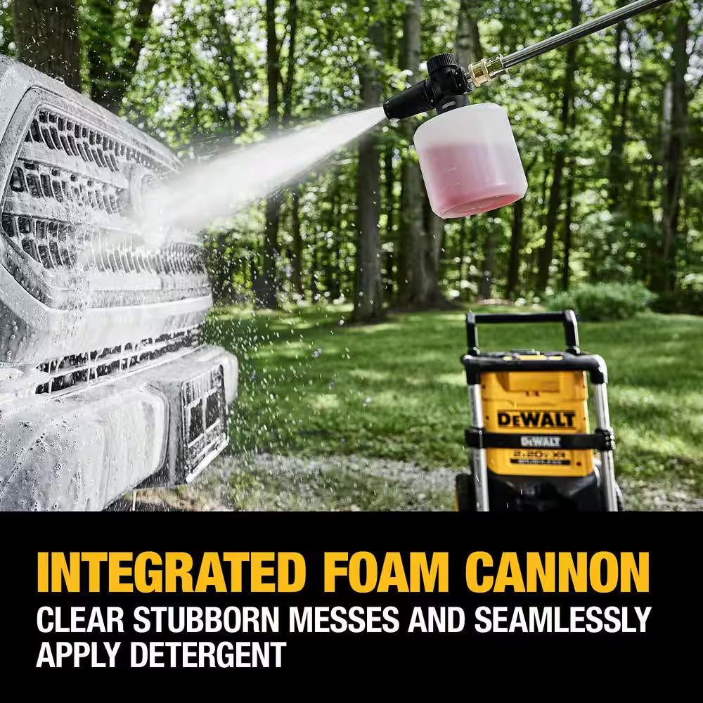 20V MAX 1600 PSI 1.2 GPM Cold Water Cordless Pressure Washer Kit with (2) FLEXVOLT 12 Ah Batteries and (2) Chargers