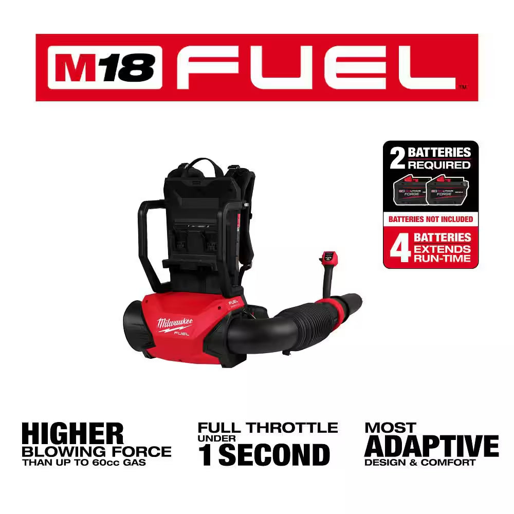 M18 FUEL 21 In. Dual Battery Self-Propelled Mower W/ Backpack Blower, String Trimmer, Edger, (4) Battery, (2) Charger