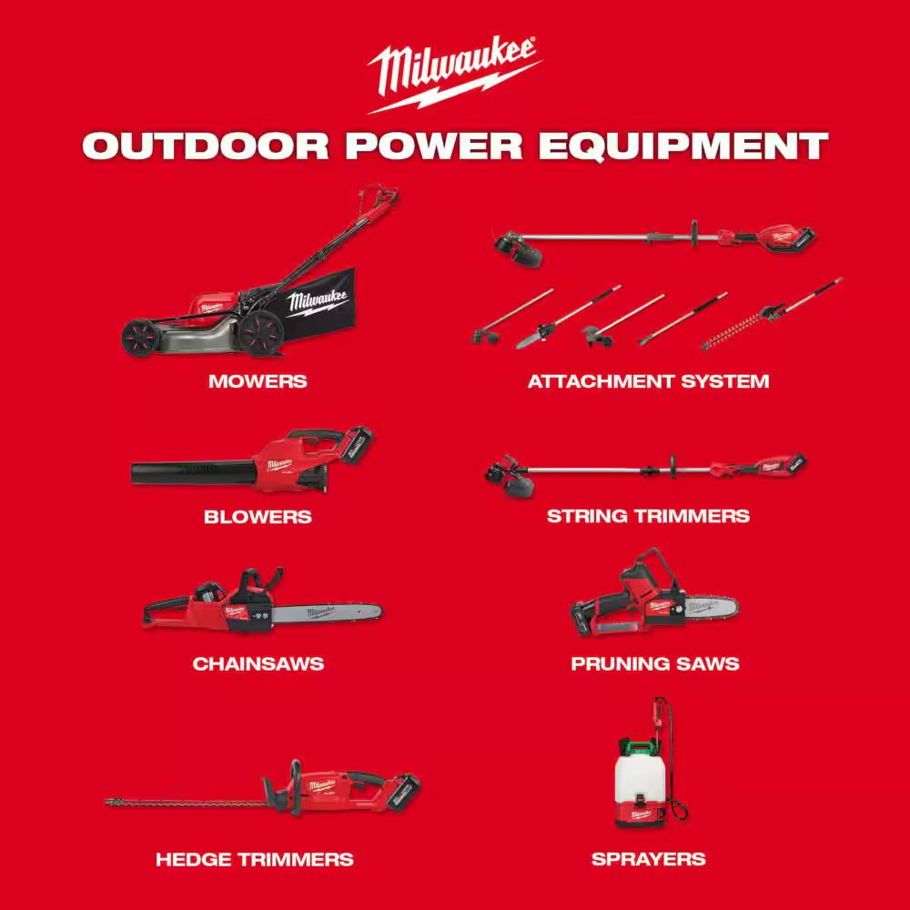 M18 FUEL 18V 21 In. Brushless Cordless Dual Battery Self-Propelled Mower W/ String Trimmer, (2) Batteries, Charger