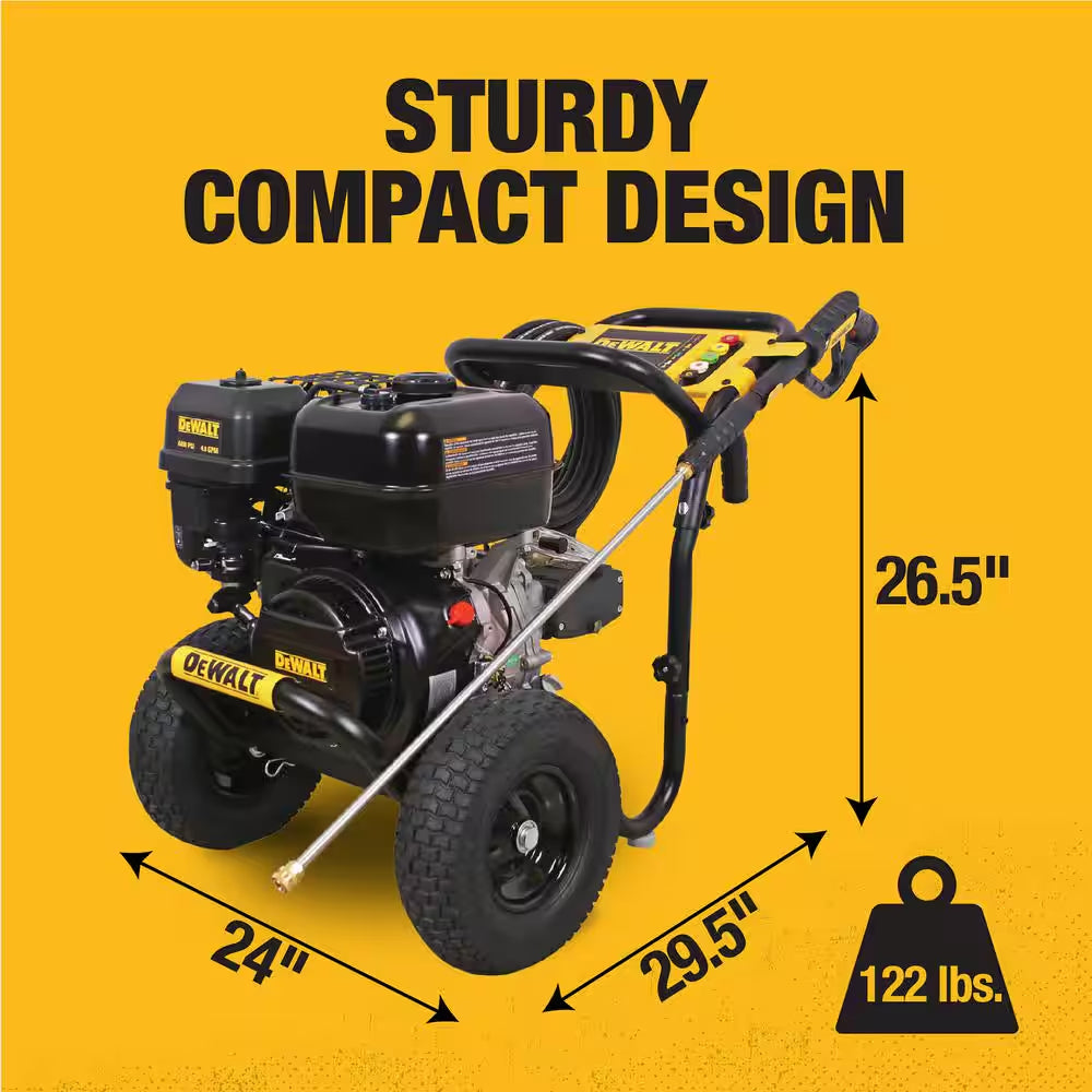 4400 PSI 4.0 GPM Gas Pressure Washer with 420Cc Engine, Triplex Pump, Commercial Cold Water Power Washer
